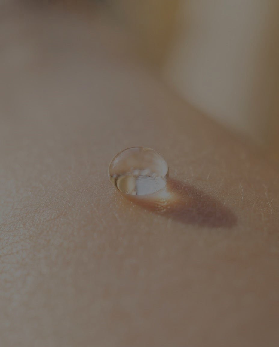 Skin treatment close-up